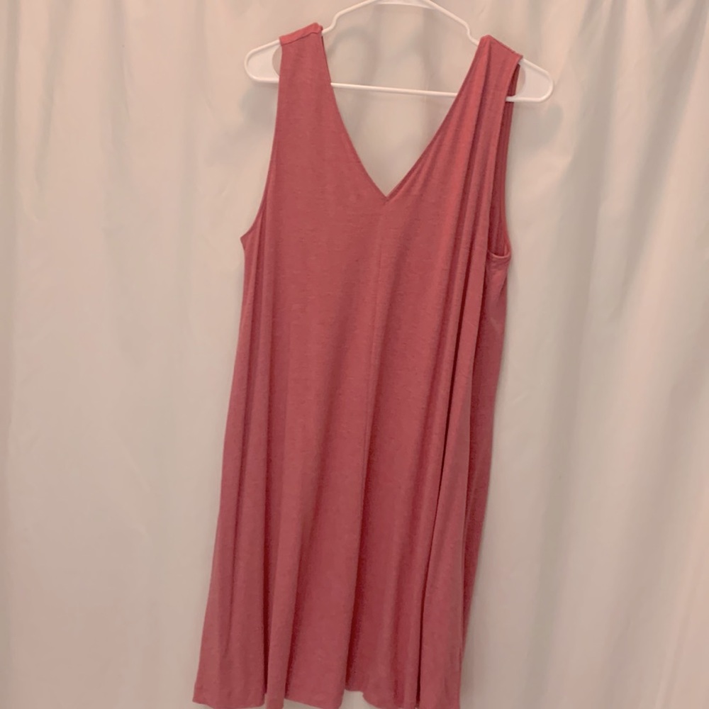 Loft Pink V-Neck Summer Dress 🌸